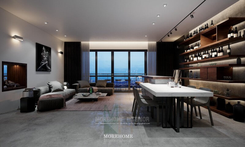 Thiết kế nội thất chung cư Vinhomes Sky Lake sang trọng Mẫu nội thất chung cư