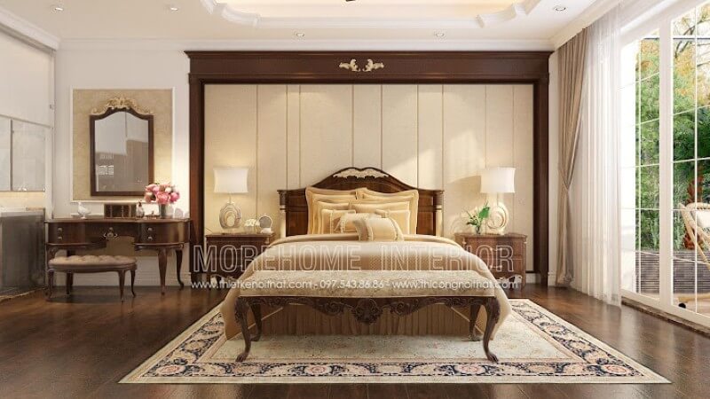 Giường ngủ biệt thự Giường ngủ biệt thự