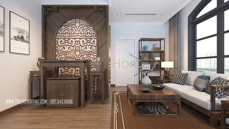 Mẫu tranh canvas đẹp cho bức tường phòng thờ không bị trống trải và sang trọng hơn