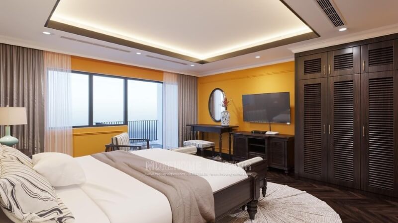 Kệ tivi gỗ tự nhiên phong cách á đông cuốn hút và ấn tượng